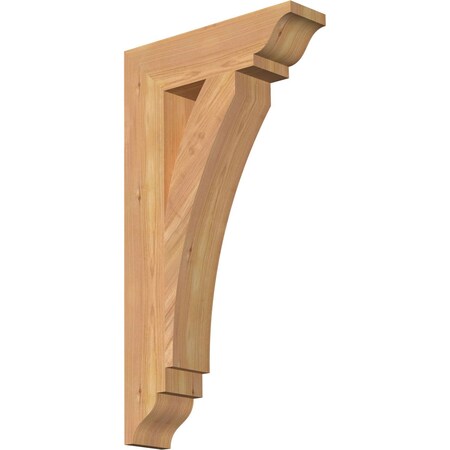 Ekena Millwork Thorton Traditional Smooth Bracket, Western Red Cedar, 3 1/2"W x 14"D x 26"H BKT04X14X26THR01SWR